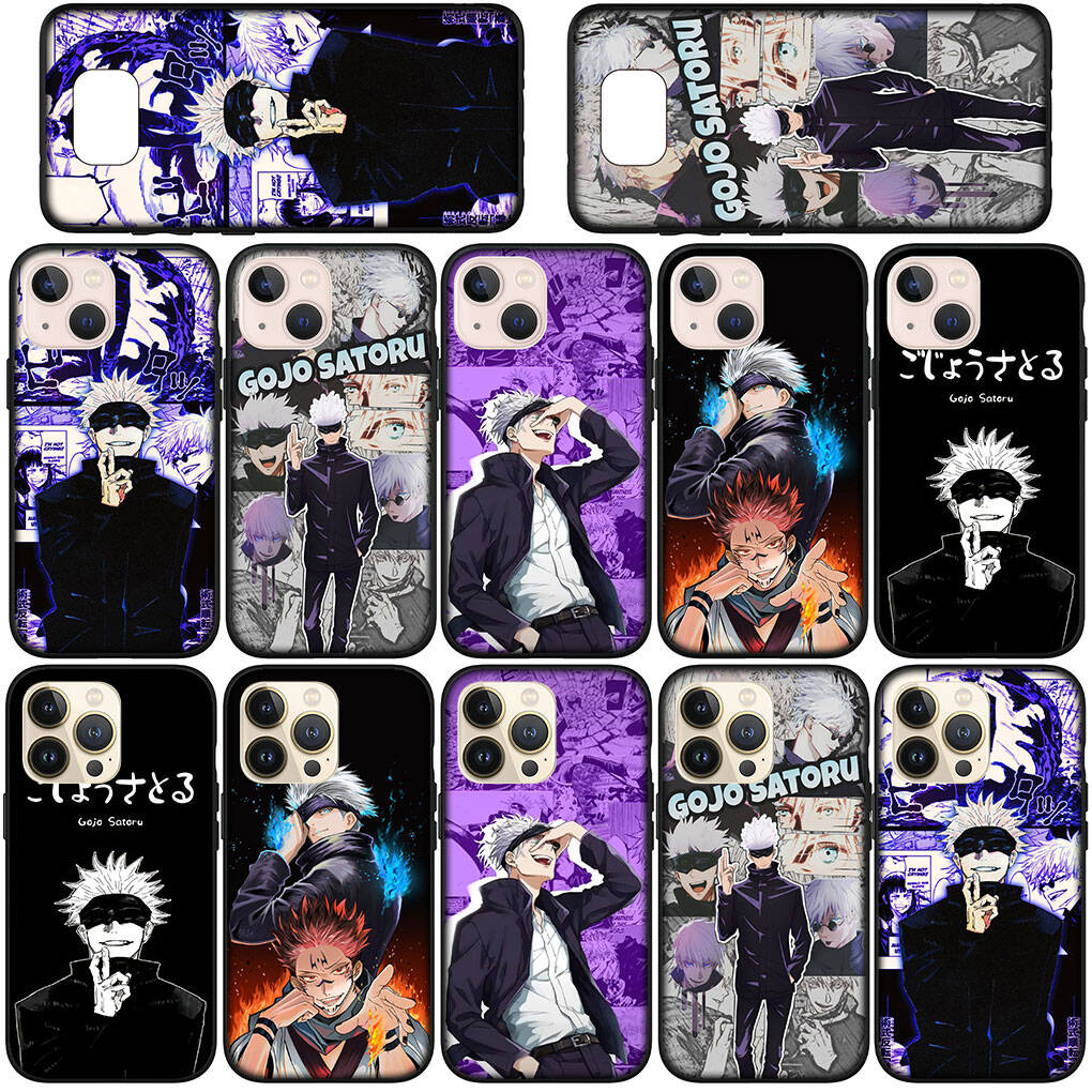 For iPhone 17 16 15 Xiaomi Poco F7 F8 X7 X6 C85 C75 C71 M8 Redmi Note 14 13 12 Pro Max 14C 13C 15C A3 A4 Case Anime Jujutsu Kaisen Gojo Satoru Cover