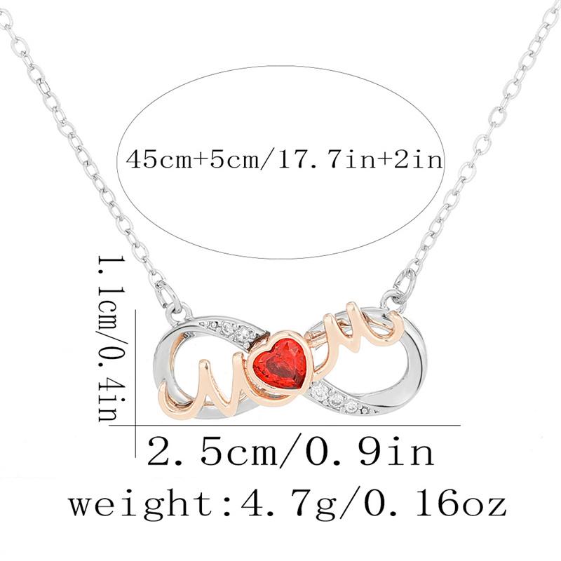 Mama Naszyjnik Serce Krzyż Prezent na Dzień Matki Naszyjnik Wisiorek