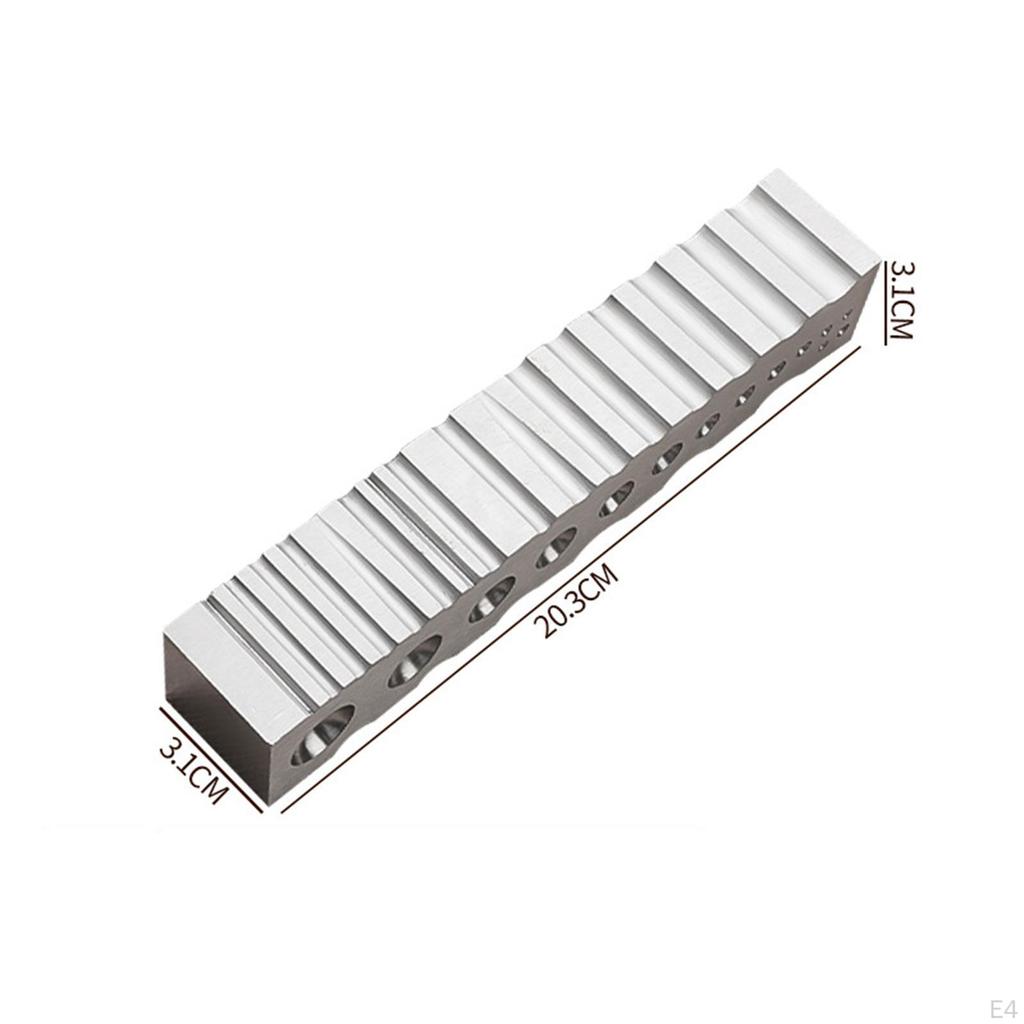 Die Block, Jewelry Making Multifunctional Half-round Metal Forming Block with Triangular