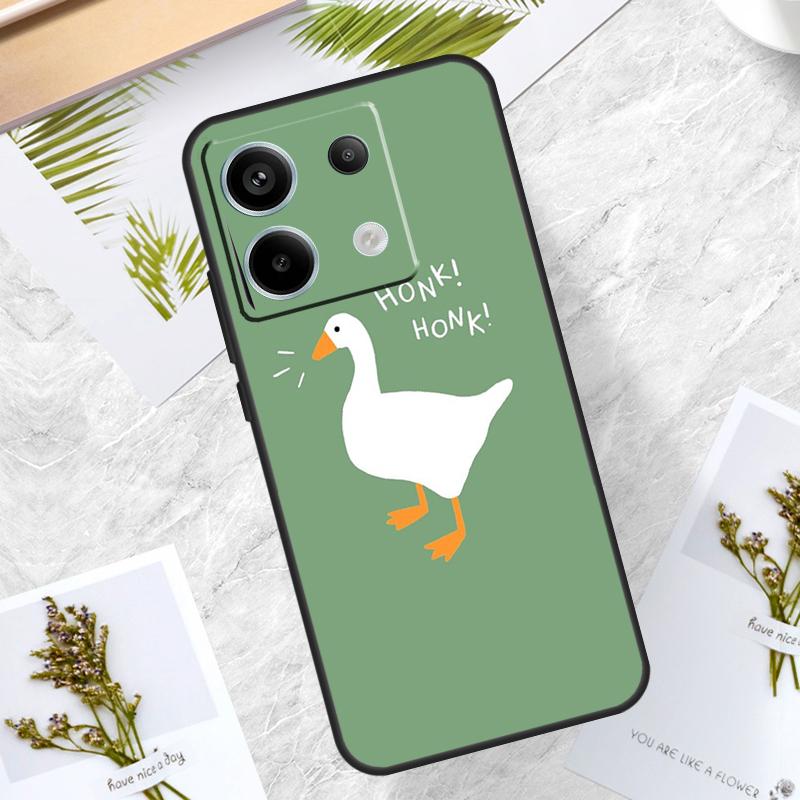 Funny Cartoon Duck Case For Xiaomi Redmi Note 13 14 Pro 12 11 10 15 Pro Plus Redmi 15 10C 12C 13C 14C 15C Cover
