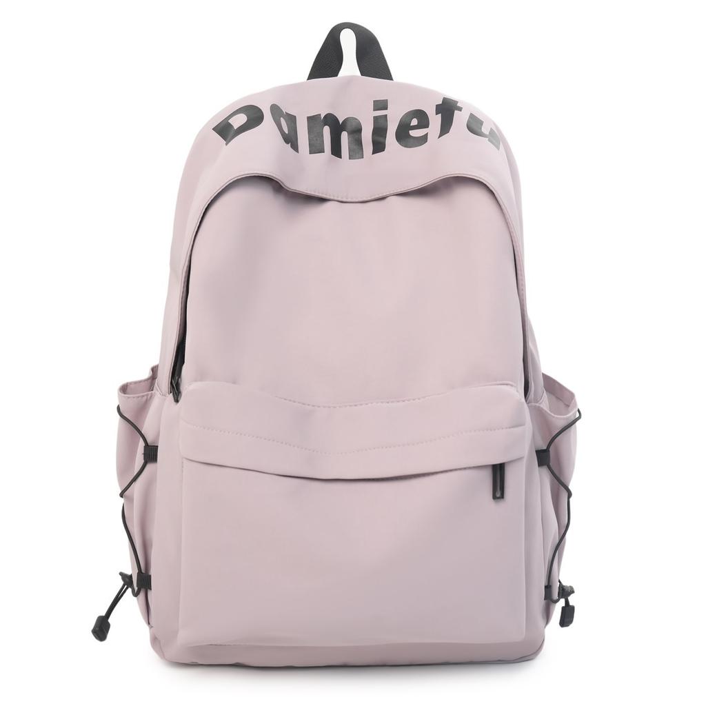 Schoolbag alphabet schoolbag junior high school girls high school students simple backpack women large capacity ins tide niche middle school students