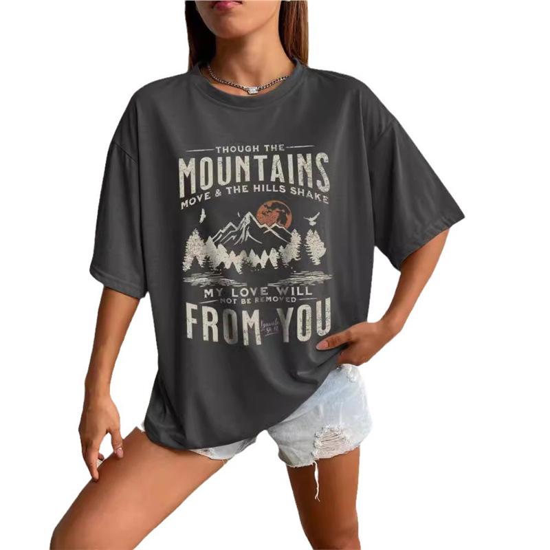 T-shirt d'été à manches courtes style street rétro – Tendance mode européenne et américaine