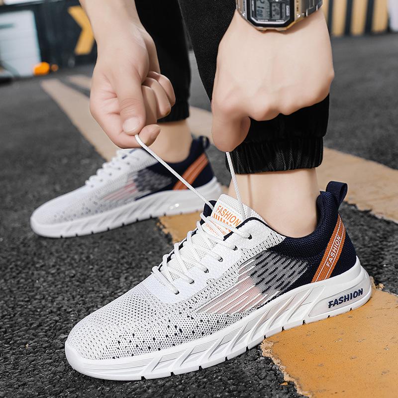 New Men's Sneakers Summer Mesh Casual Running Lace Up Soft Sole Tennis Men Breathable Fashion Sports Shoes Zapatillas Hombre