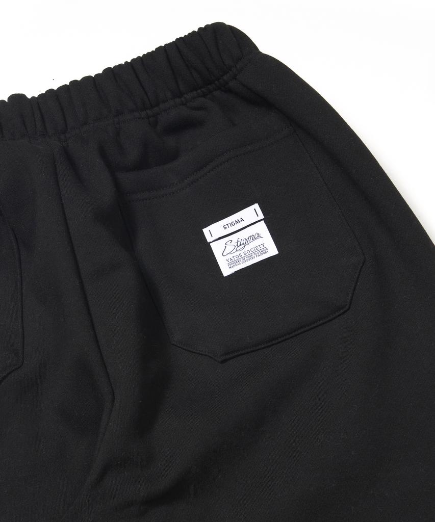 STIGMA Old Letter Wide Jogger Pants Black