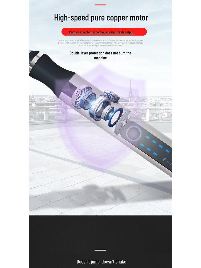 Portable Cordless Electric Grinding Pen for Nail Art & Carving