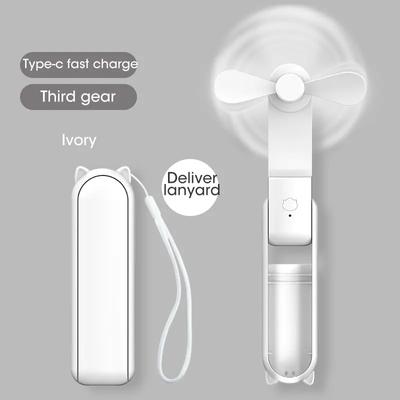 Ventilateurs Mini Portatifs d'Été 2000mAh Ventilateur Électrique Pliant de Poche Portable Pour Dortoir Étudiant Bureau Ventilateur Rechargeable