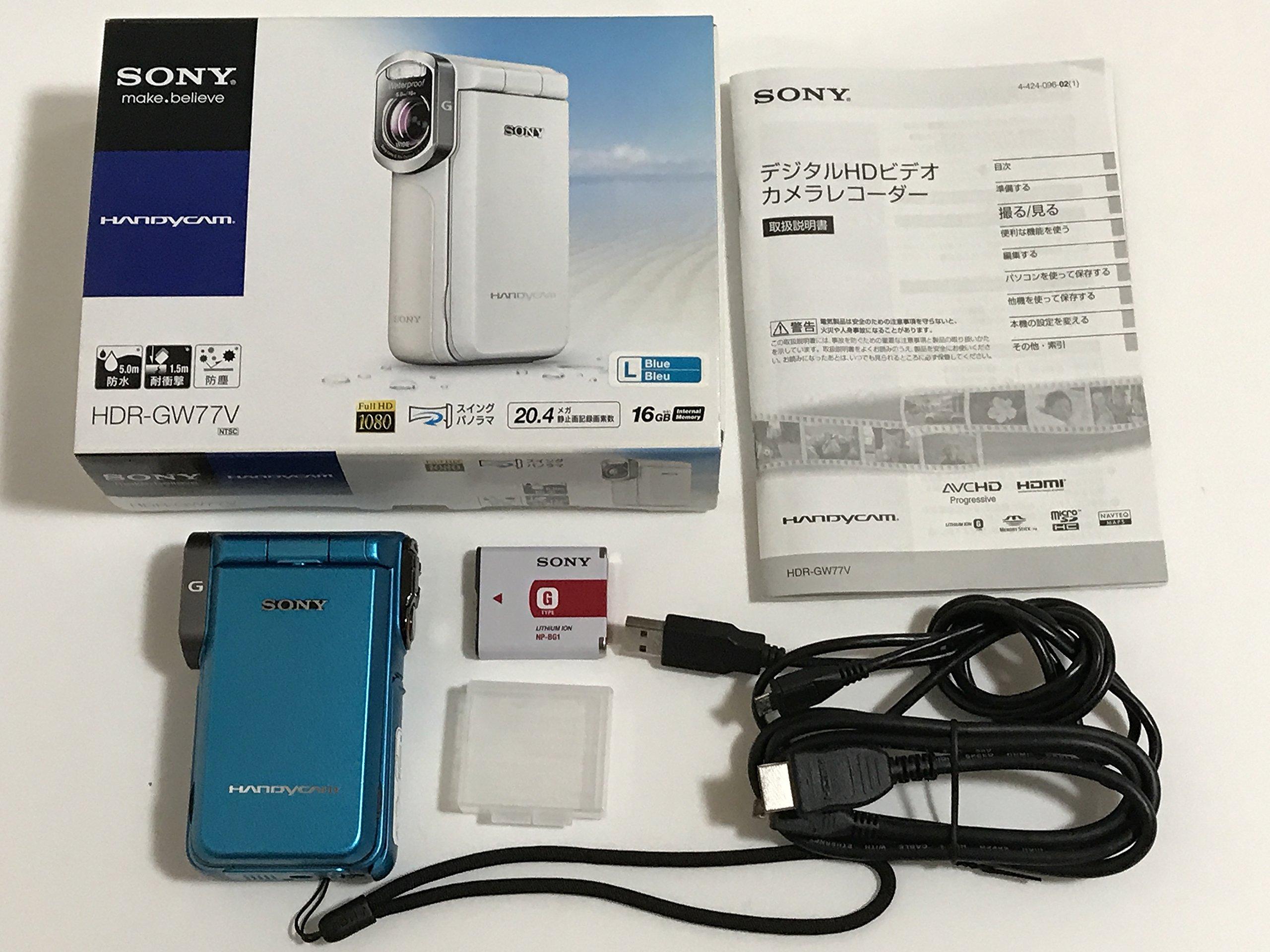 

Цифрова HD відеокамера SONY Blue HDR-GW77V/L синій