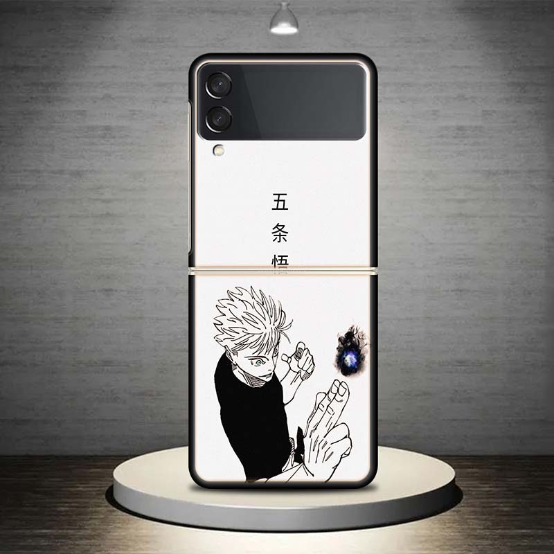 

Black White Kaisen J-Jujutsu For Samsung Galaxy Z Flip 7 6 5 4 3 5G Phone Case Black Cover ZFlip 7 6 5 4 3 Shockproof Bumper Coq Samsung Z Flip 5