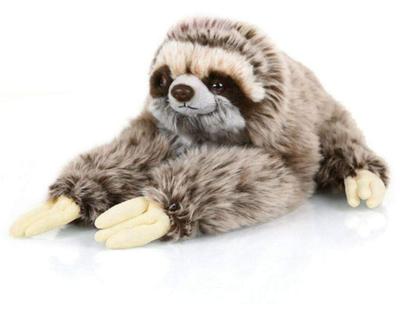 Sloth Plush Toy Sloth Realistic Stuffed Toy Hanging Animal Fluffy Stuffed Toy Length 35cm Cute Educational Toy Christmas Birthday Present New Year