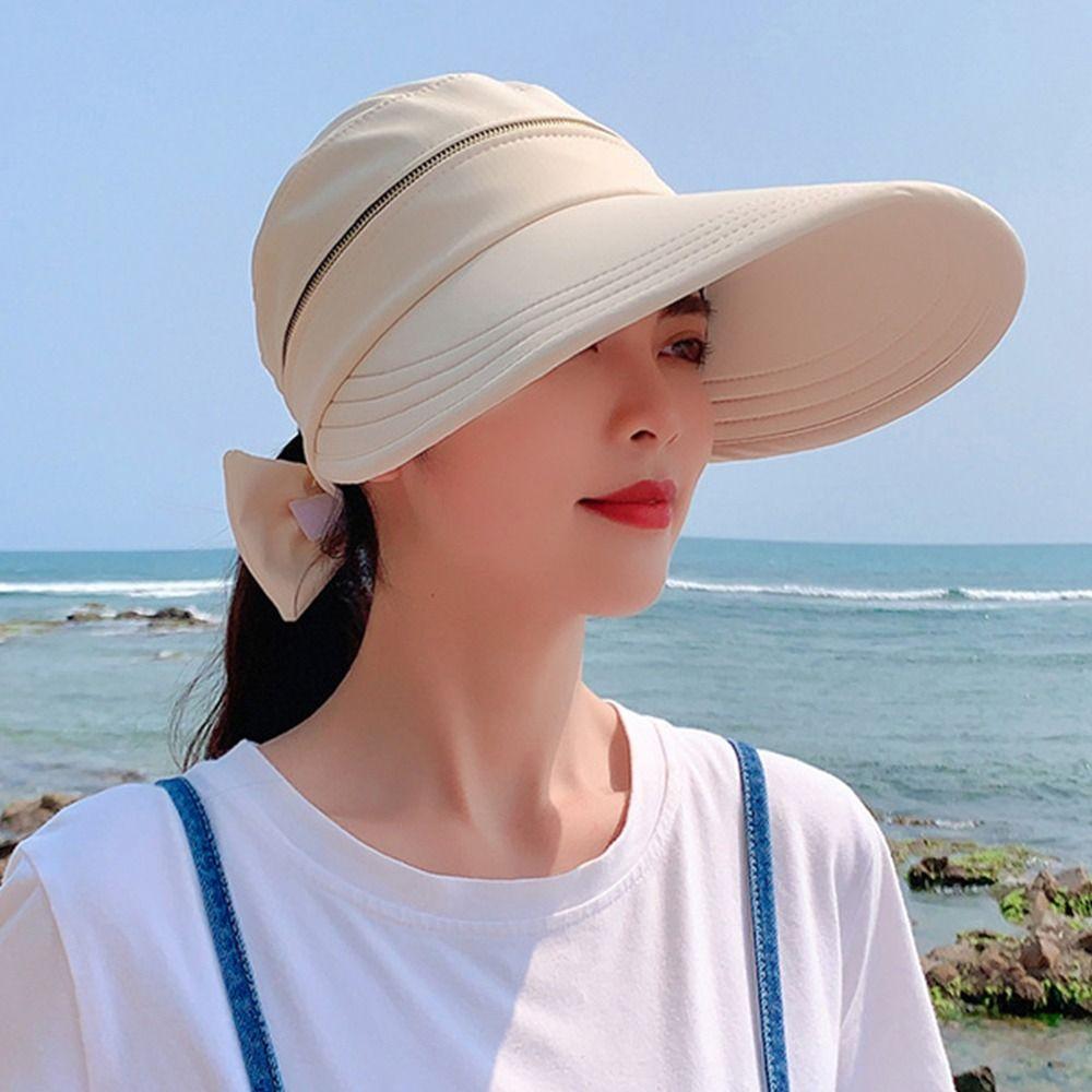 Summer Breathable Foldable Wide Brim Bucket Hat Empty Top Cap Panama Hat Sun Cap
