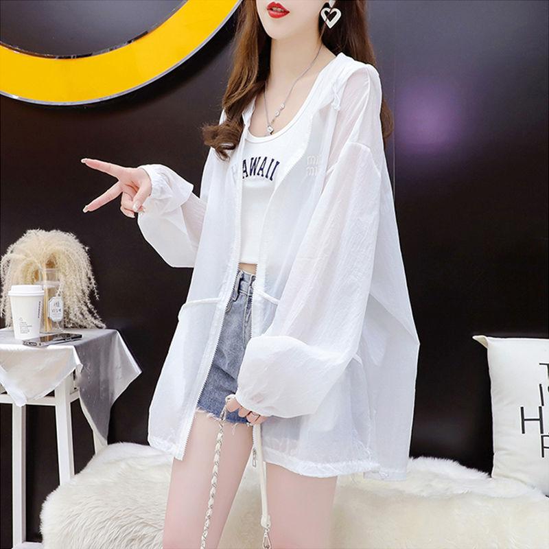 

Свободный Уличный Повседневный Молодежный Стиль Простота Однотонный Капюшон Дикий Удобный Женский Солнцезащитный Весна XL белый