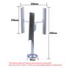 Vertical Axis Wind Turbine Model Three-phase Permanent Magnet Generator Windmill Toy Night Light Making DIY Display