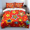 Colorful Star Pattern Gift Set Multiple Sizes Kid'S And Adults' Bedroom Exquisite 3Pc Bedding Set, Gift