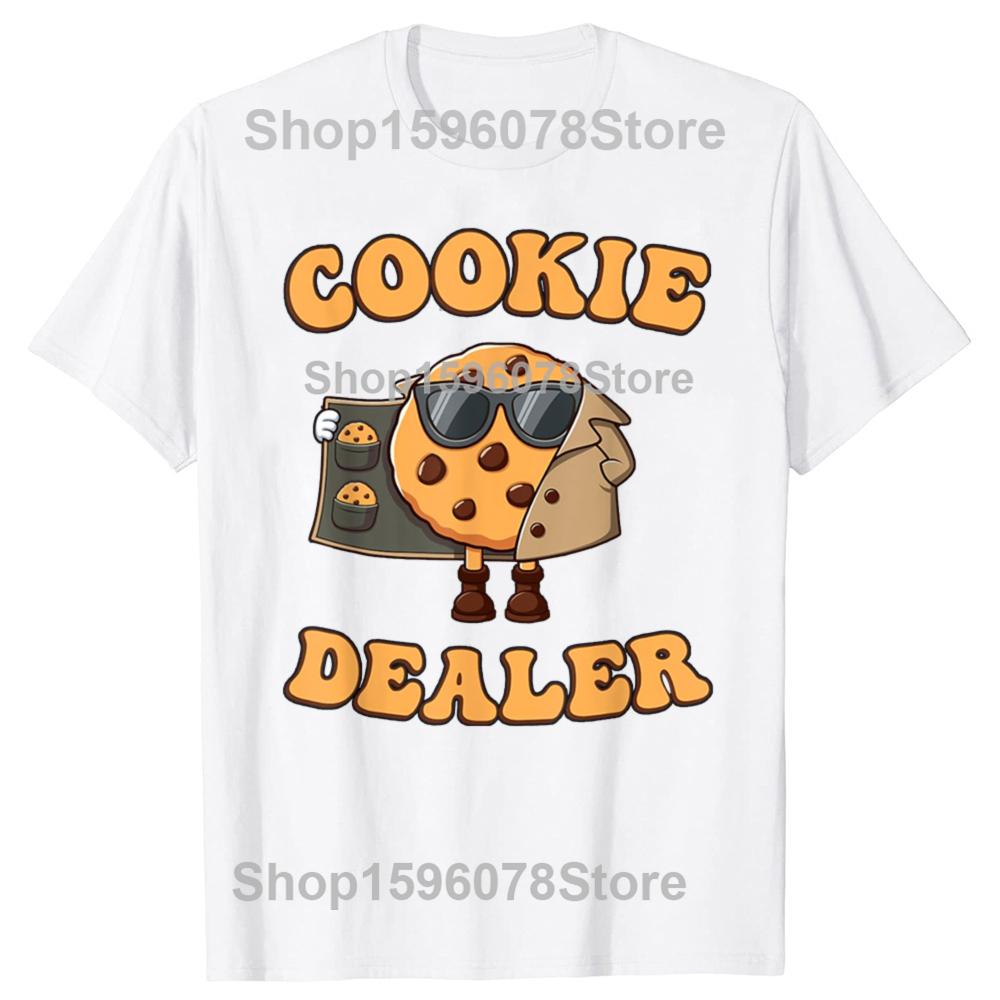 Funny Cookie Dealer Baking Graphic T Shirts Men Women Pure Cotton Humor Streetwear Tee Shirt Short Sleeve Unisex Loose Clothing