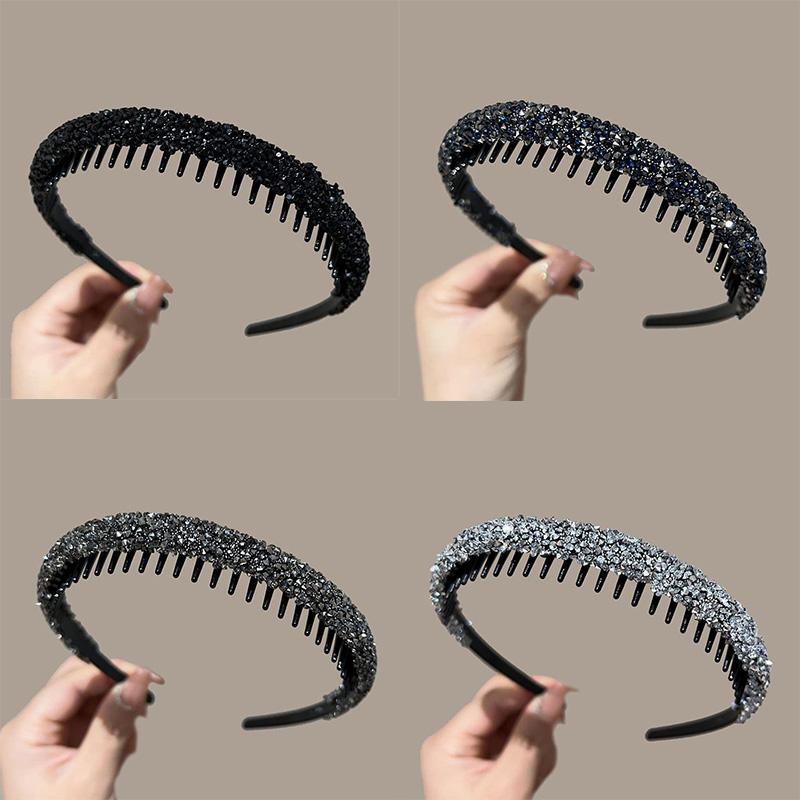 Women Hair Tie Headdress Headband Hairpin Toothed Non-Slip Face Wash Hair Band