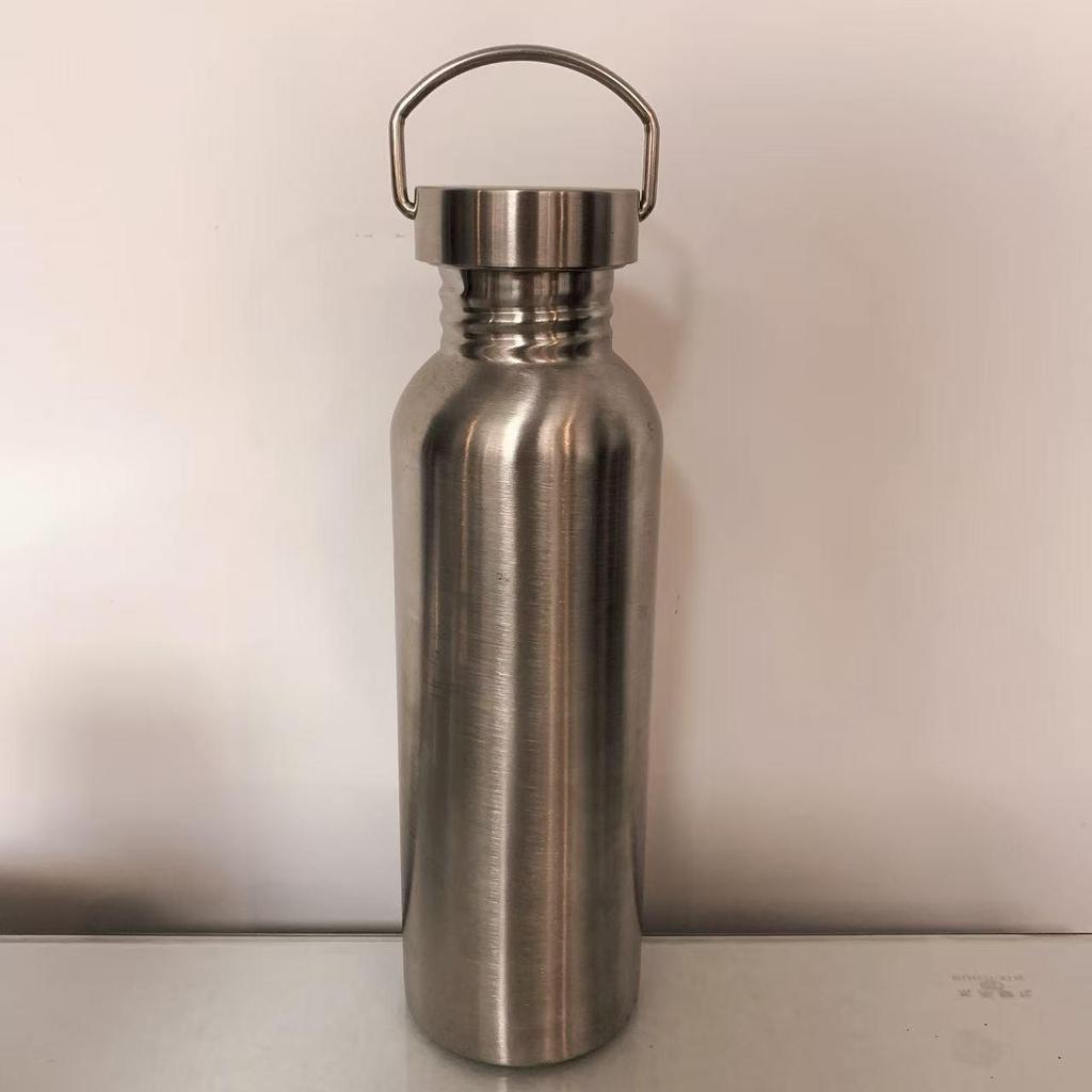 304 Stainless Steel Wide Mouth Sports Water Bottle - Portable, Single Layer & Large Capacity for Outdoor Use