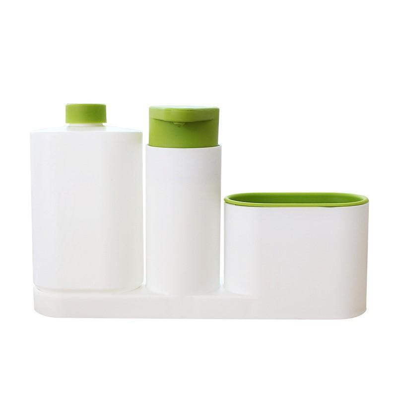 Bathroom Storage Rack For Cleaning Rack Washing Sponge Brush Sink Detergent Soap Dispenser Bottle Kitchen Organizer Gadgets