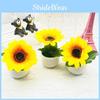 Artificial Sunflower Small Plant Potted Plant Bonsai For Home Decor Flower Fake