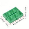 SYB-170 Mini Solderless Prototype Breadboard 170 Tie-points Mini Board 35x47mm Black Red Yellow Blue Green for Small DIY Kits