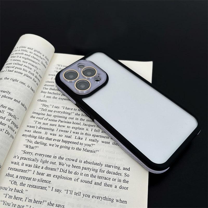 

Роскошный стеклянный объектив, прозрачный чехол 3-в-1 для iPhone 16 Pro Max 15 14 Plus 13 12 Pro 11, защита от падения, все включено iPhone 15 фиолетовый