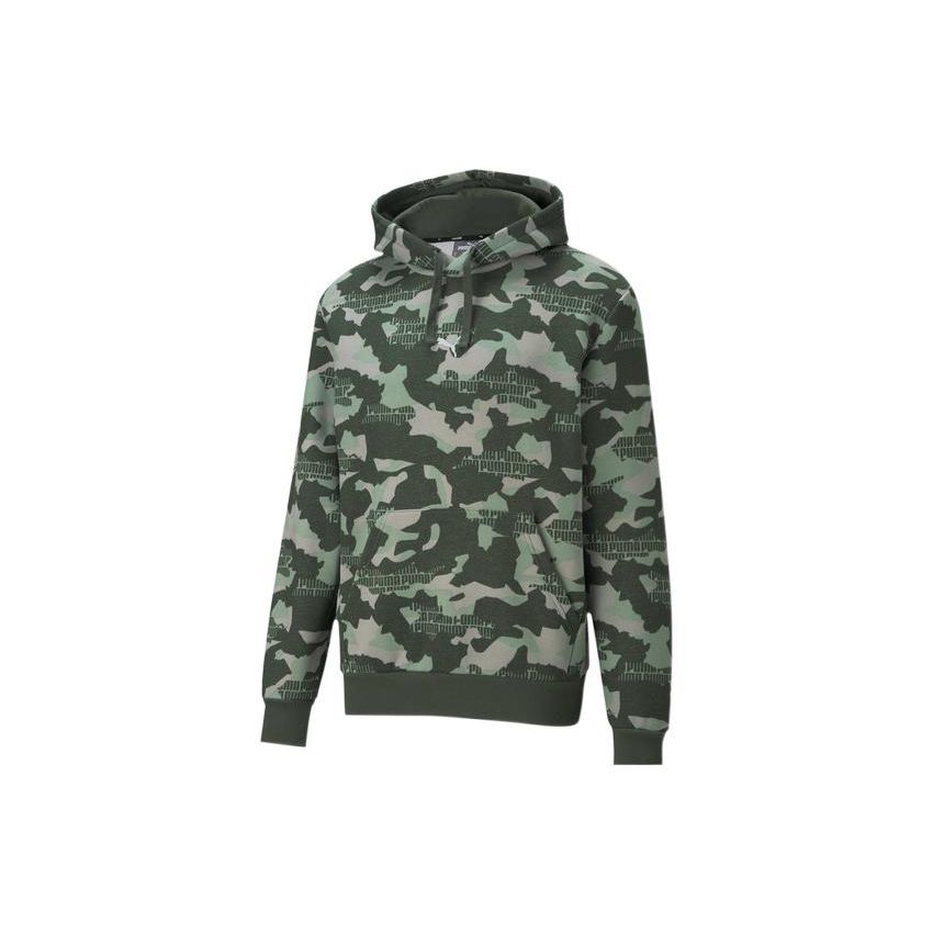 

Puma Casual Camouflage Print Drawstring Hoodie Men hoodies Green 587668-64 M