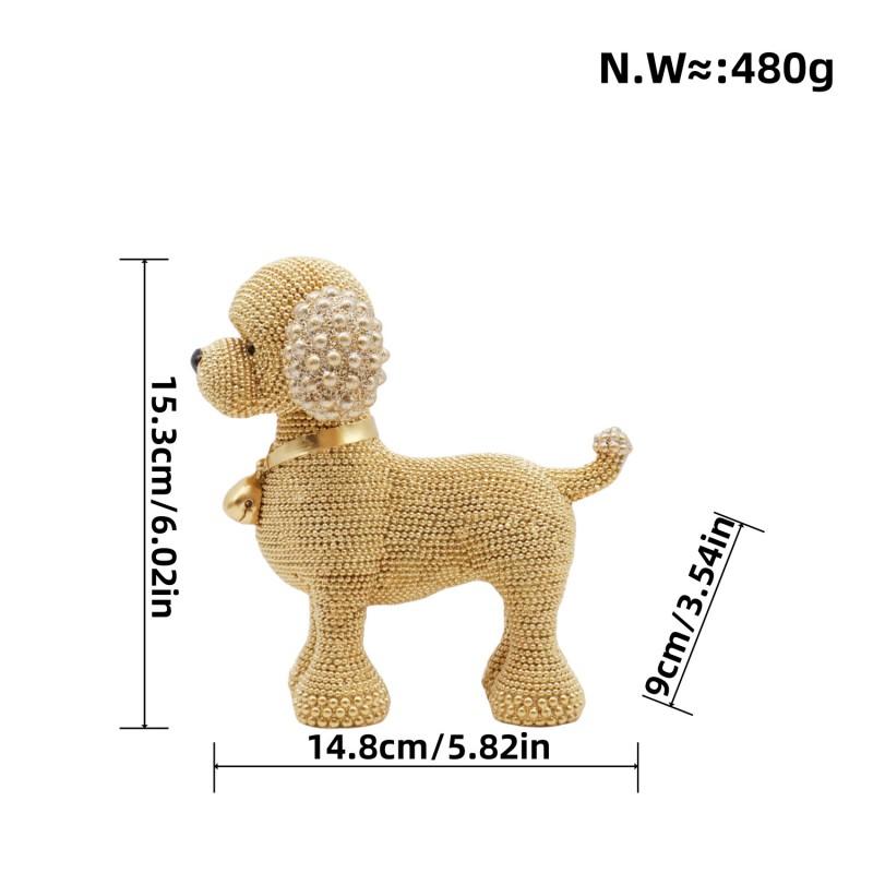 Modern Minimalist Resin Dog Figurine Home Decor Living Room Shelf Cabinet Entryway Gift