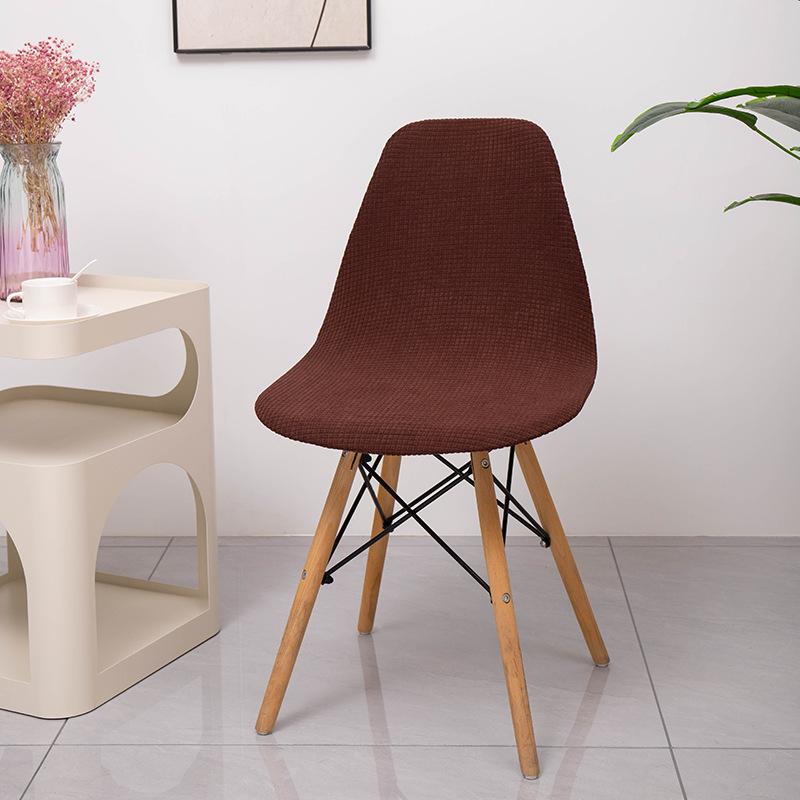 

Утолщенный водонепроницаемый чехол на стул из кукурузных зерен, пылезащитный чехол на стул, износостойкий чехол на изогнутое кресло для приема гостей, клубный чехол на стул average size темно-коричневого