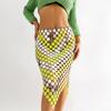 Beach show round body chain, sexy contrasting color color sequins handmade skirt for women