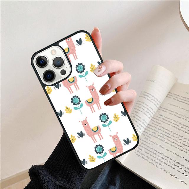 Lama Alpaca Lama Animal Cute Coque Shell For iPhone 17 Air 15 16 14 13 12 Pro Max 11 Pro Max Plus Phone Case Cover