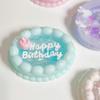 Ovaler Rand Silikonform Fondantform Kuchen Dekorationswerkzeuge Schokolade Gumpaste Form Sugarcraft für Hochzeit Geburtstag