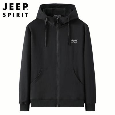 JEEP SPIRIT Men's Half-Zip Fleece Sweatshirt