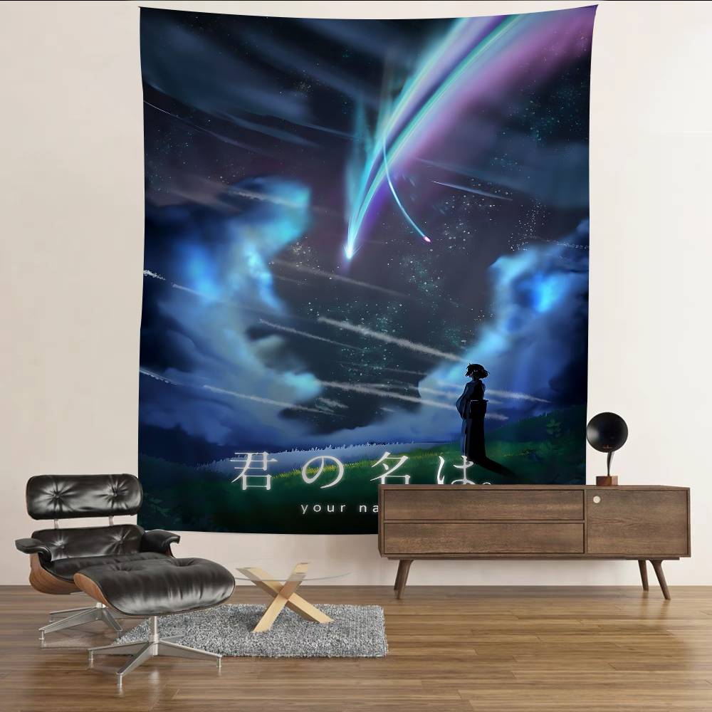 Anime Y-Your N-Name Cartoon Tapestry Wall Hanging Decoration Household Home Decor