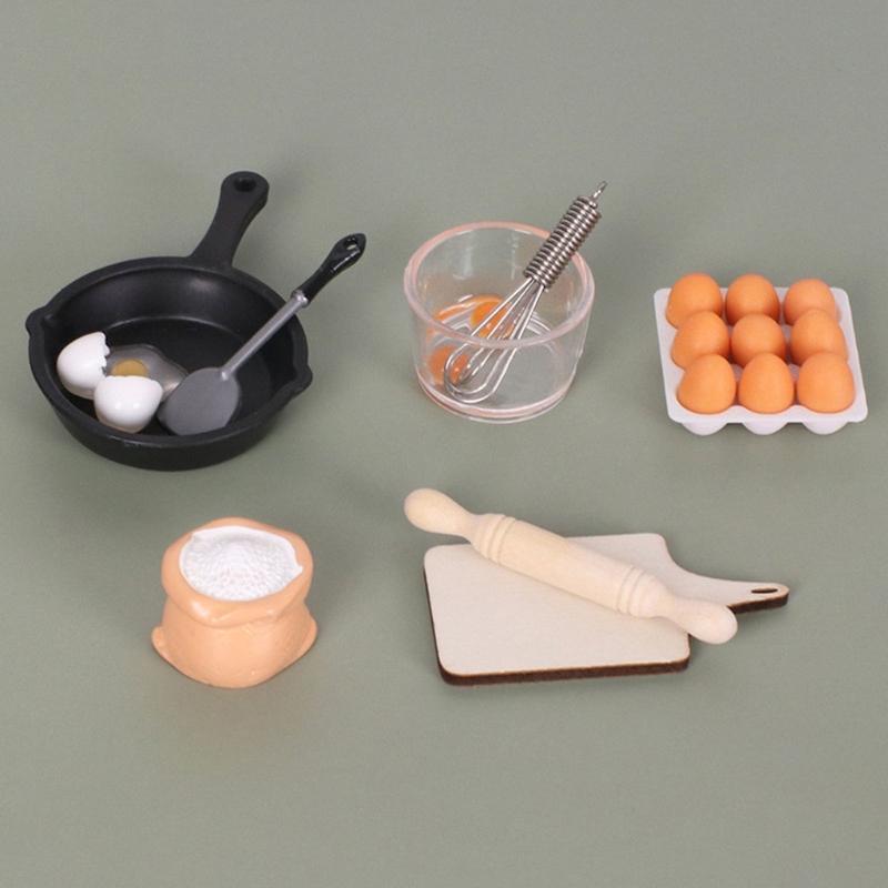 Handcrafted Miniature Bakery Counter With Wood Resin Plastic For Dollhouses Accessories Realistic Cooking Station Photography Prop