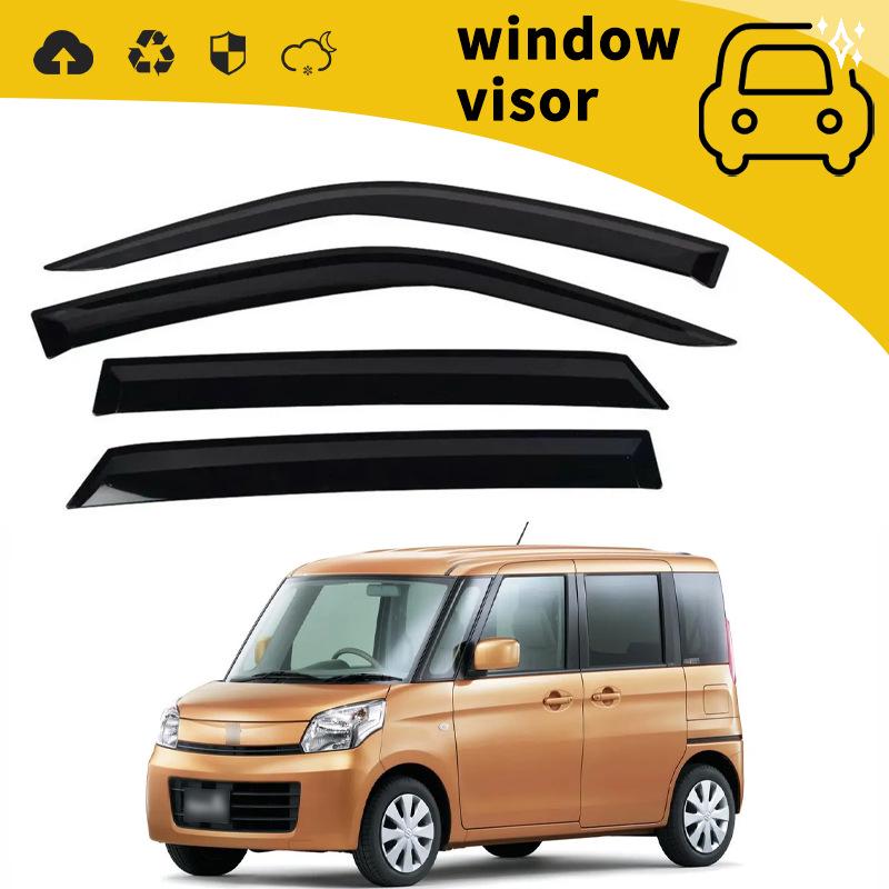 Compatible Rain Guard Window Eyebrows for 2005-2015 Suzuki Spacia Every - Car Door Deflectors and Decoration