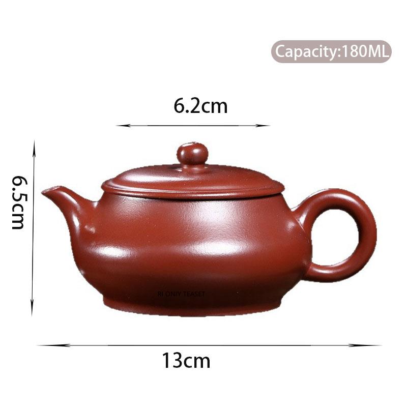 

180ml Yixing Purple Clay Teapots Tradition Handmade Tea Pot Beauty Tea Infuser Kettle Chinese Zisha Teaware Tea Ceremony Gifts