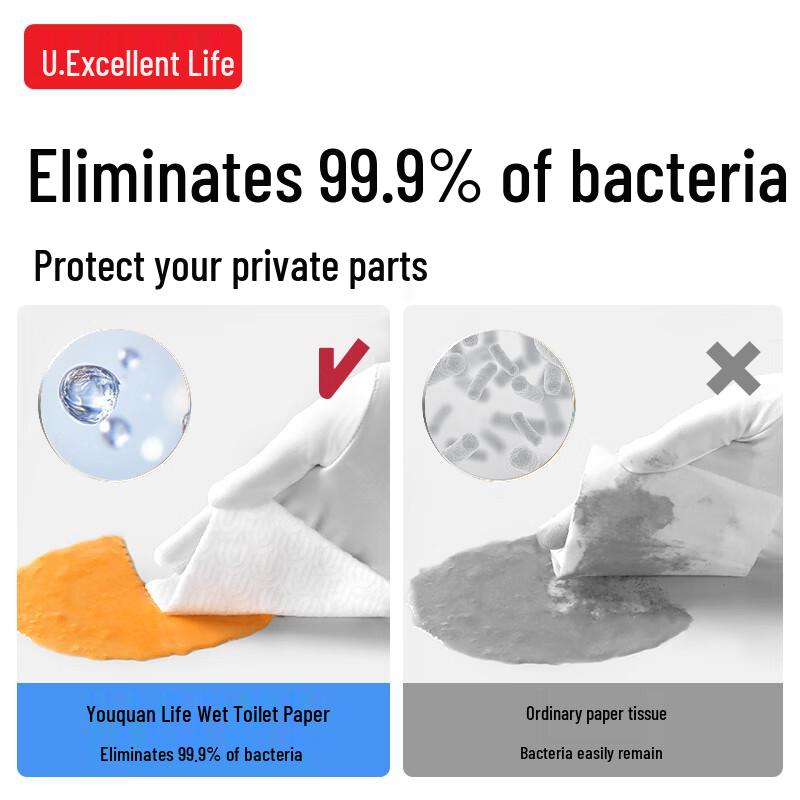 Youquan Life Calendula Flushable Wet Toilet Wipes