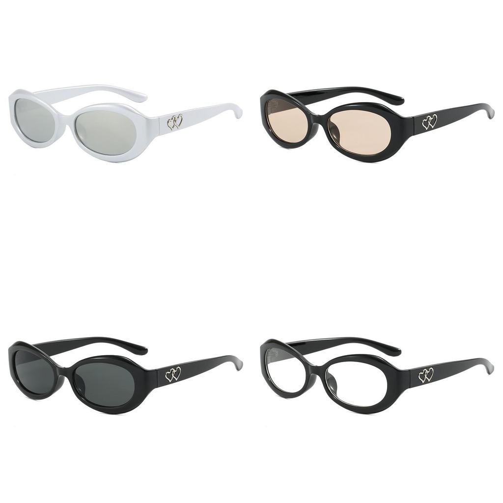 Style Oval Sunglasses With Uv400 Protection For Fashionable Summer Outings