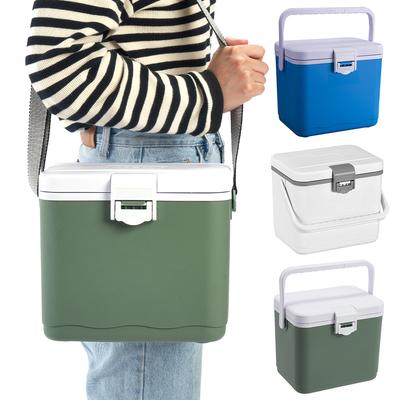 4.5L Insulated Portable Cooler with Handle Mini Freezer Fridge Heat Preservation Picnic Ice Bucket for Camping Tailgating