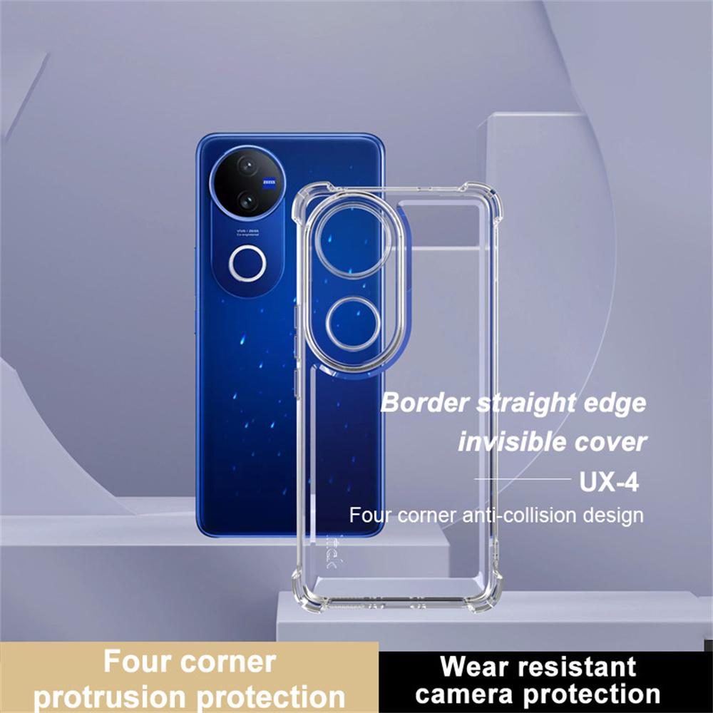 

IMAK UX-4 Series For vivo V50e 5G/V50 5G Case Straight Frame Four Corner Shockproof Clear TPU Cover Type A