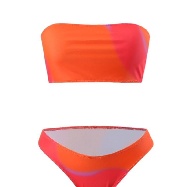 Sleeveless Sexy European & American Bikini: Three-Piece Swimsuit Set