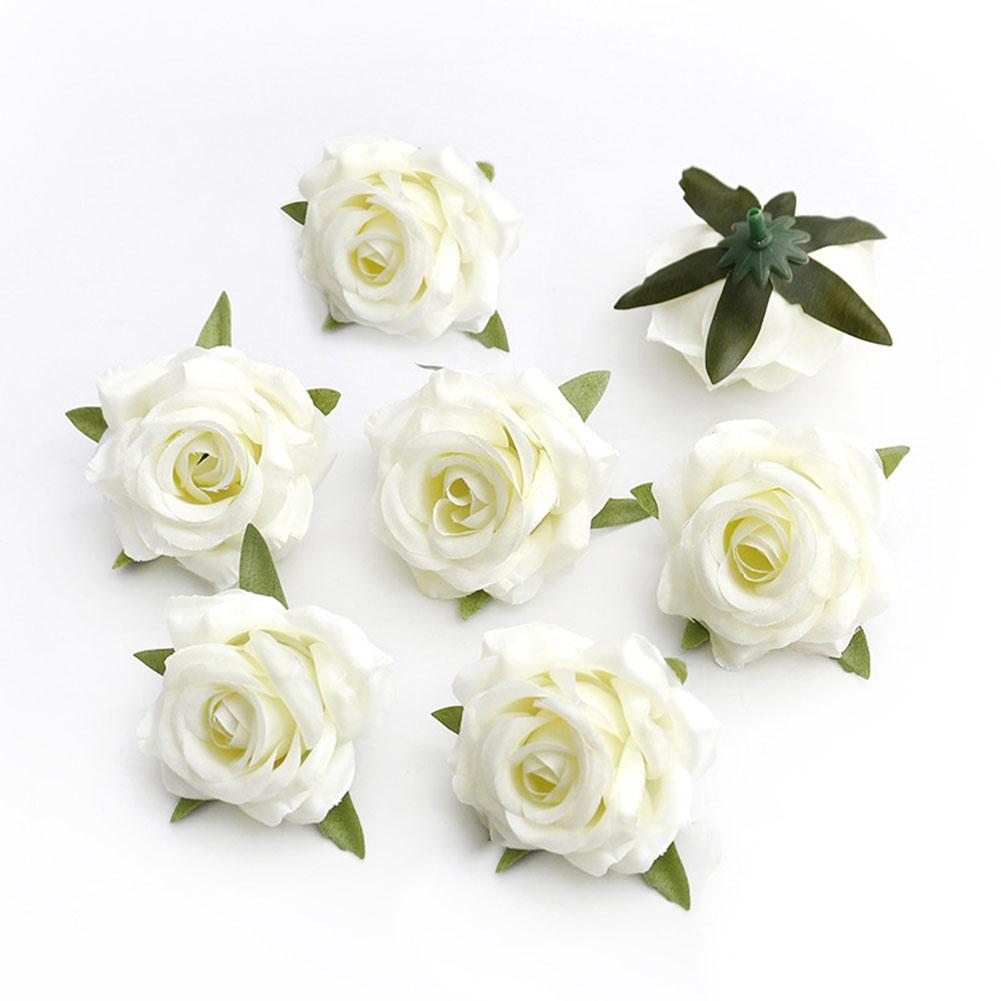 

10pcs Simulated Rose Buds Artificial Flower Bud Fake Plastic Rose Flower Bud For Wedding Party Home Corsage Wrist Decor Flowers белый