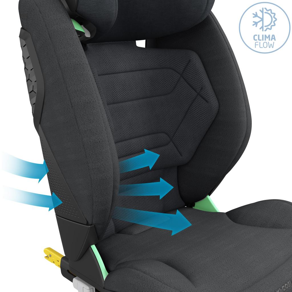 Compatible with Both ISOFIX and Seat Belt Fixation RODIFIXPRO2 AUTHENTICGRAPHITE Rodifix Pro 2 Authentic Graphite 3 and a Half Years Old and Up