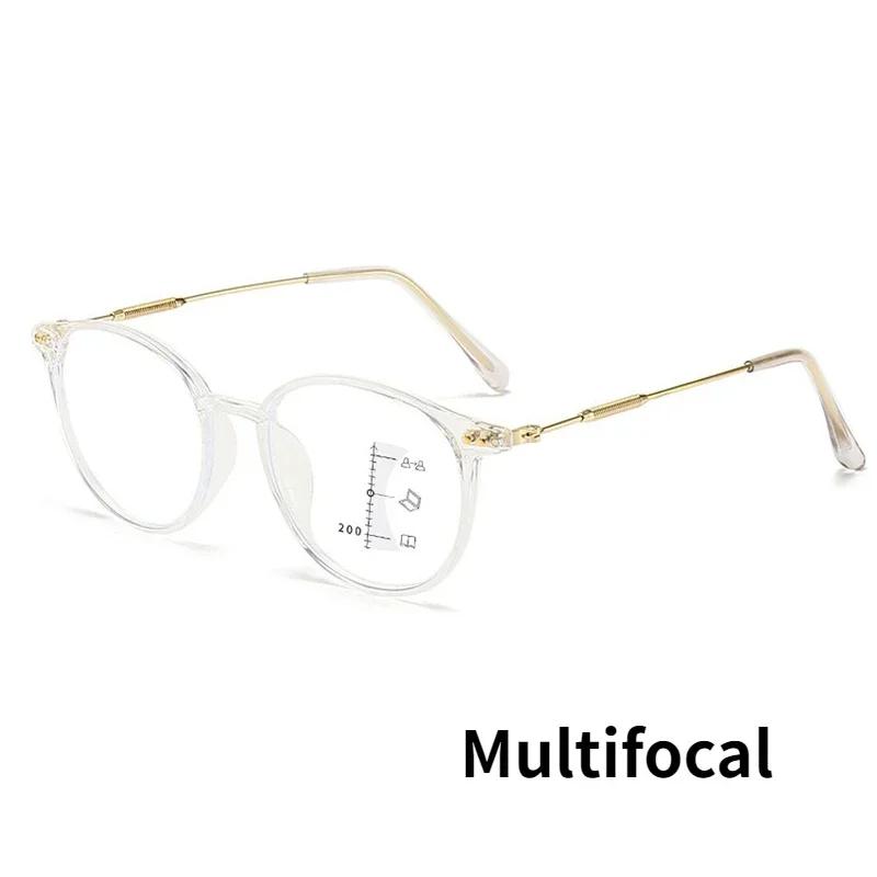Lunettes de lecture progressives intelligentes pour hommes femmes lunettes multifocales vintage presbytie lunettes finies vision de près de loin dioptrie