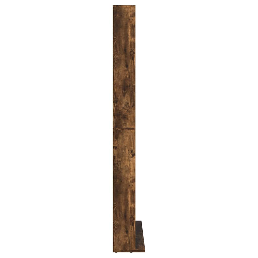 vidaXL CD-Regal Räuchereiche 102x23x177,5 cm Holzwerkstoff