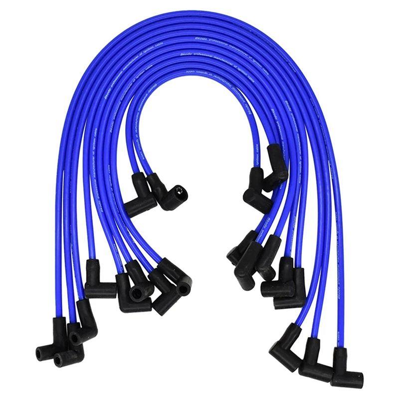 10Pcs 8mm Spark Plug Wire Set Compatible with Mercruiser for Thunderbolt V8 5.0 5.7 84-816608Q61