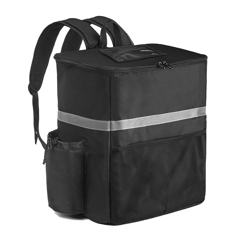 M-Modern-Delivery Large Capacity 35L Insulated Back Pack-For Riders, Thermal For Food& Drink Storage Bag, Grocery& Takeout Style nero