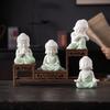 Zen Keramik Tathagata Buddha kleine Dekoration kreativer schöner Tee Buddha Teehaus Ornament Auto Haus Büro FENG SHUI Dekoration