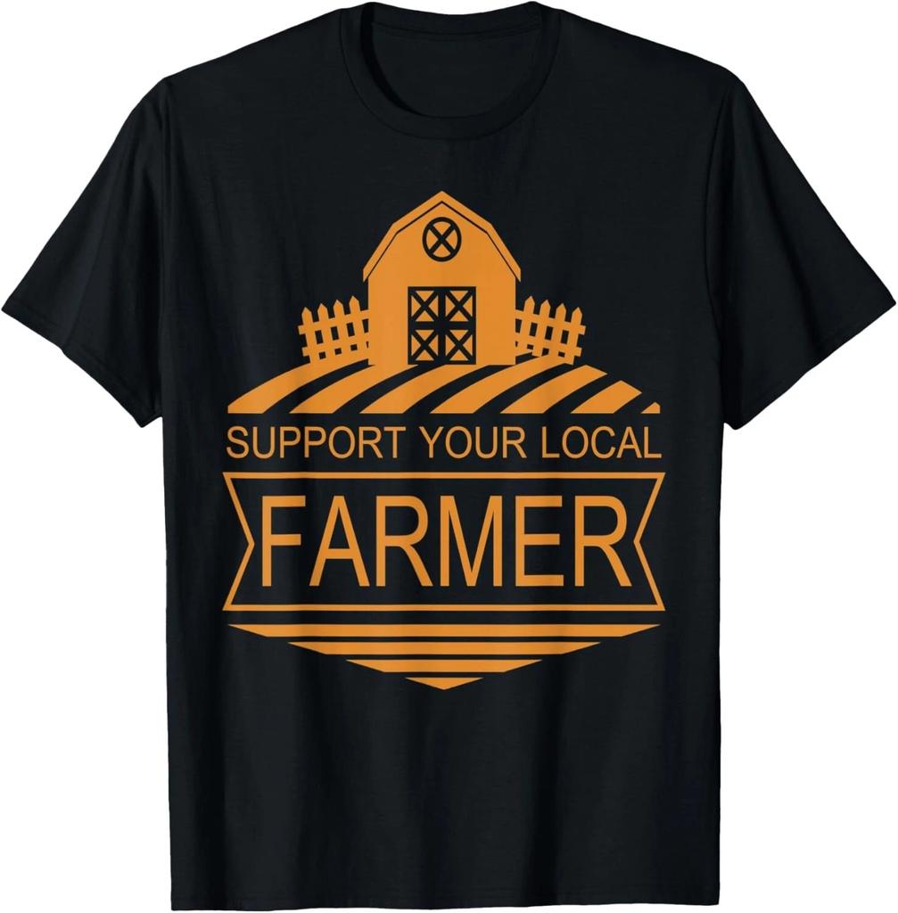 Support Your Local Farmer Love Life Agriculture Farm Shack Gift Unisex T-Shirt