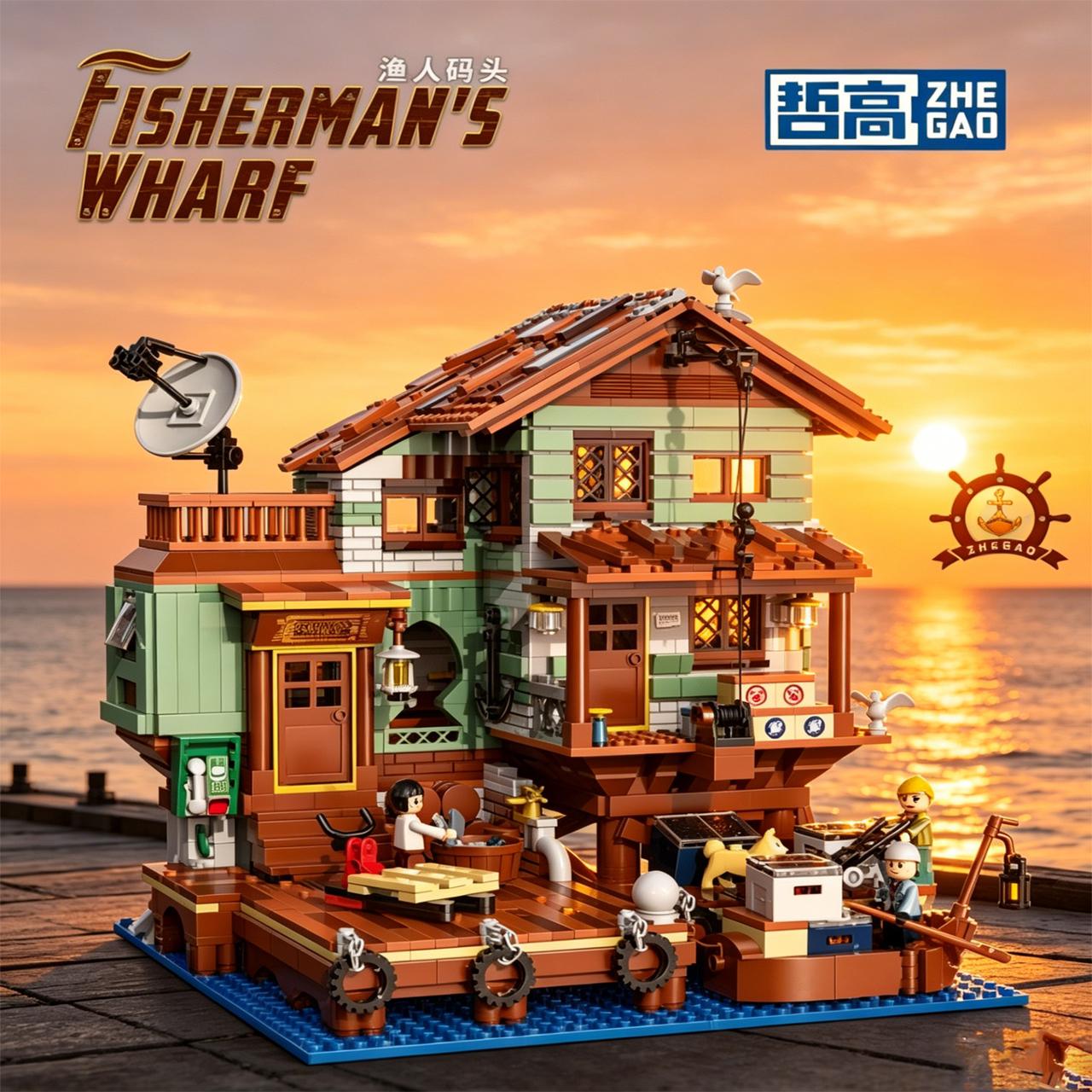 High-Quality Fisherman S High-Quality Cottage High-Quality Building High-Quality Brick High-Quality Set, Island High-Quality Pier High-Quality S