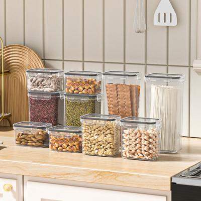 800/1400/2000/2800 ML Sealed Plastic Food Storage Box Buckle Closing Good Sealing Dustproof Thickened Snack Storage Container